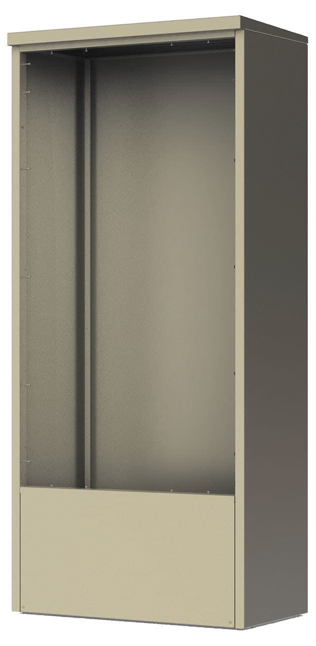 4C Depot Cabinet - accommodates any double column 15 high 4C unit - DEP15D - Select Commercial Mailboxes