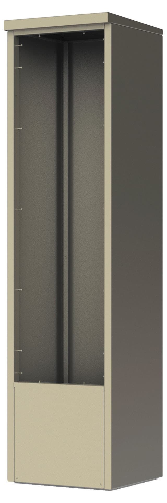 4C Depot Cabinet - accommodates any single column 15 high 4C unit - DEP15S - Select Commercial Mailboxes