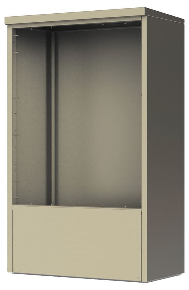 4C Depot Cabinet - accommodates any double column ADA Max high 4C unit - DEPADD - Select Commercial Mailboxes