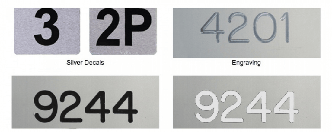 Decal or Engraving Numbering for USPS Approved 4C Mailboxes and Cluster Mailboxes - Select Commercial Mailboxes