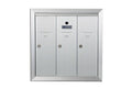 Standard 3 Door Vertical Mailbox Unit - Front Loading and Fully Recessed - 12503HA