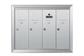 Standard 4 Door Vertical Mailbox Unit - Front Loading and Fully Recessed - 12504HA