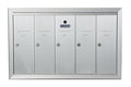 Standard 5 Door Vertical Mailbox Unit - Front Loading and Fully Recessed - 12505HA