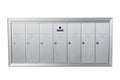 Standard 7 Door Vertical Mailbox Unit - Front Loading and Fully Recessed - 12507HA