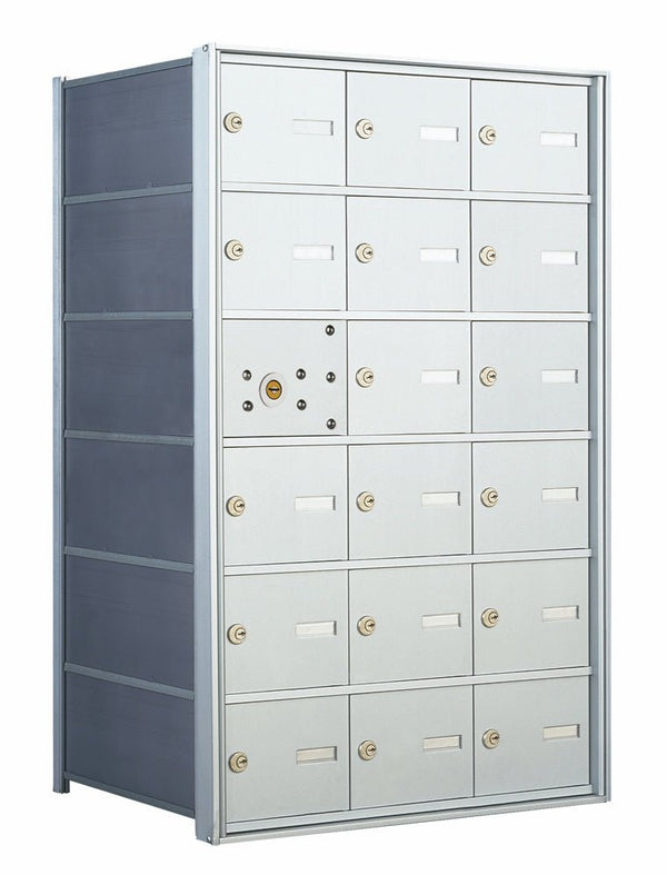 17 Tenant Doors with 1 Master Door Custom Unit - 1400 Series USPS 4B+ Approved Horizontal Replacement Mailbox - Model 140063 - SP - Select Commercial Mailboxes