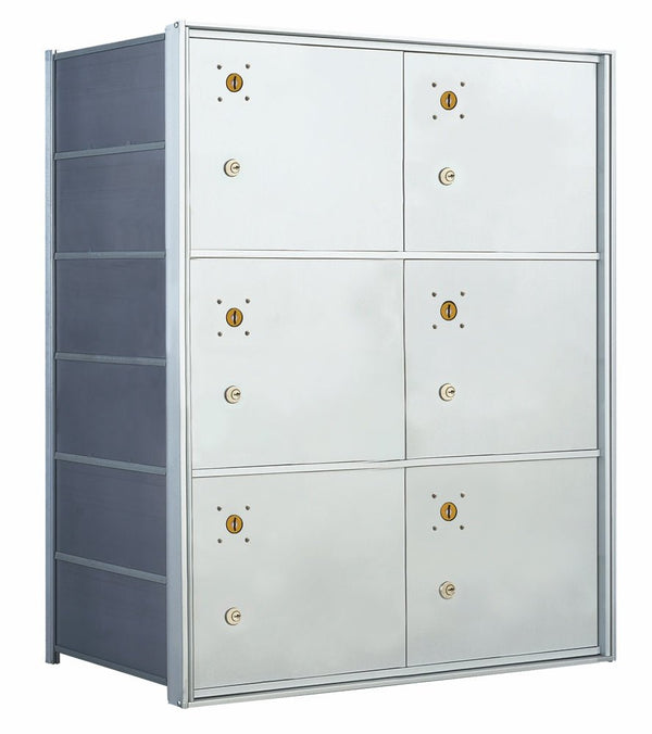 6 Parcel Lockers - 1400 Series USPS 4B+ Approved Horizontal Replacement Mailbox - Model 140064PLA - Select Commercial Mailboxes