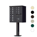 Florence 1570-12 commercial cluster mailbox, 12 unit doors, 1 package locker
