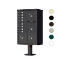 Florence 1570-8T6 commercial cluster mailbox, 8 unit doors, 2 package lockers