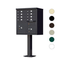Florence 1570-8 commercial cluster mailbox, 8 tenant doors, 2 package lockers
