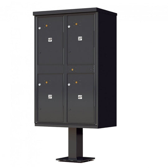 Florence 1590 - T2 commercial parcel locker, 4 package lockers - Select Commercial Mailboxes
