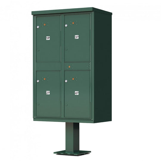 Florence 1590 - T2 commercial parcel locker, 4 package lockers - Select Commercial Mailboxes