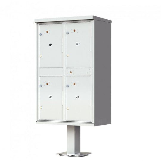Florence 1590 - T2 commercial parcel locker, 4 package lockers - Select Commercial Mailboxes