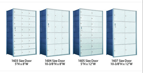 45 Mailboxes Custom 45 Door Horizontal Mailbox Unit - Front Loading - (44 Useable; 9 ...
