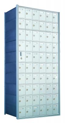Standard 60 Door Horizontal Mailbox Unit - Front Loading - (59 Useable; 10 High) 1600106A - Select Commercial Mailboxes