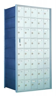 Standard 40 Door Horizontal Mailbox Unit - Front Loading - (39 Useable; 8 High) 160085A - Select Commercial Mailboxes