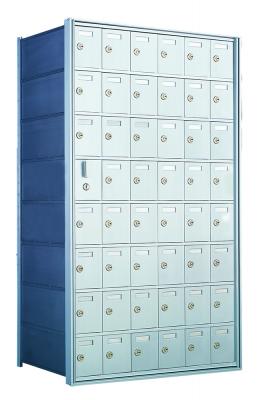 Standard 48 Door Horizontal Mailbox Unit - Front Loading - (47 Useable; 8 High) 160086A - Select Commercial Mailboxes