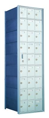 Standard 27 Door Horizontal Mailbox Unit - Front Loading - (26 Useable; 8 High) - 160093A - Select Commercial Mailboxes