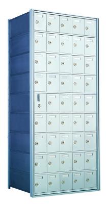 Standard 45 Door Horizontal Mailbox Unit - Front Loading - (44 Useable; 9 High) 160095A - Select Commercial Mailboxes