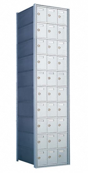 Standard 30 Door 10 High Horizontal Mailbox Unit - Rear Loading - 1700103A - Select Commercial Mailboxes