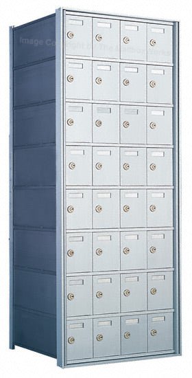 Standard 32 Door 8 High Horizontal Mailbox Unit - Rear Loading - 170084A - Select Commercial Mailboxes
