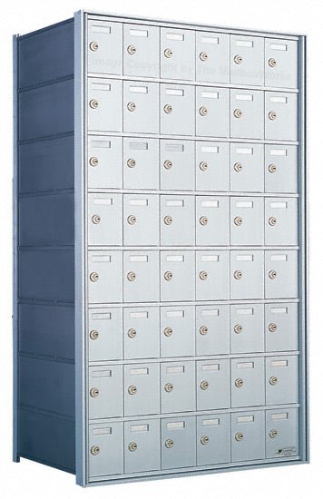 Standard 48 Door 8 High Horizontal Mailbox Unit - Rear Loading - 170086A - Select Commercial Mailboxes