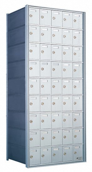 Custom 45 Door 9 High Horizontal Mailbox Unit - Rear Loading - 170095 - SP - Select Commercial Mailboxes