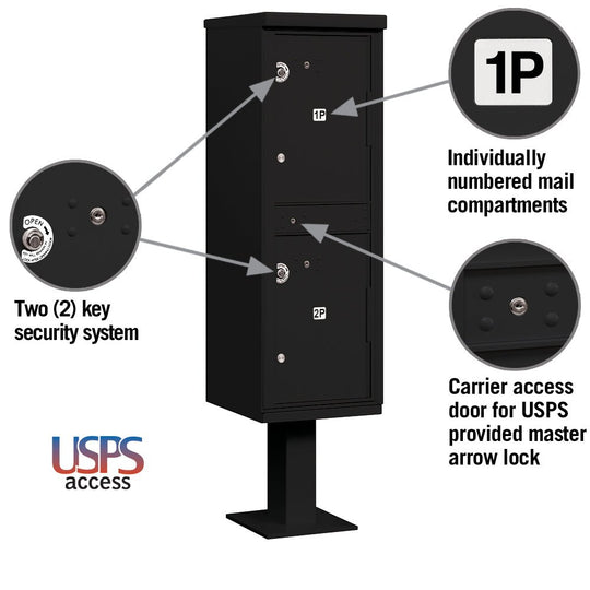 Salsbury 2 Door High Security Outdoor Parcel Locker (OPL) Mailbox - Model 3302 - Select Commercial Mailboxes