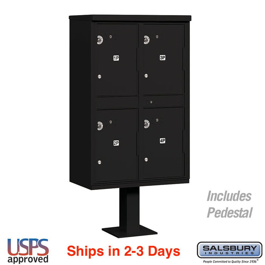 Salsbury 4 Door High Security Outdoor Parcel Locker (OPL) Mailbox - Model 3304 - Select Commercial Mailboxes
