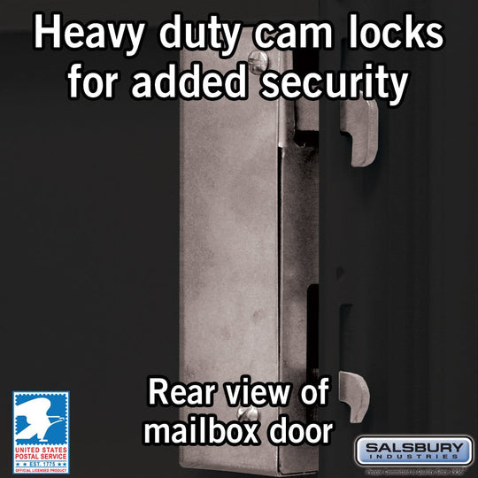 Salsbury 4 Tenant Doors and 2 Parcel Lockers Cluster Box Unit (CBU) Mailbox with USPS Access - Model 3305 - Select Commercial Mailboxes