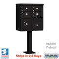 Salsbury 4 Tenant Doors and 2 Parcel Lockers Cluster Box Unit (CBU) Mailbox with USPS Access - Model 3305