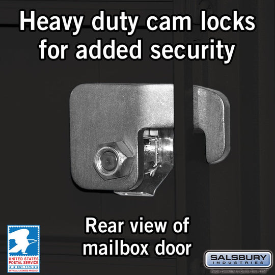 Salsbury 8 Tenant Doors and 4 Parcel Lockers Cluster Box Unit (CBU) Mailbox with USPS Access - Model 3306 - Select Commercial Mailboxes