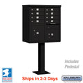 Salsbury 8 Tenant Doors and 2 Parcel Lockers Cluster Box Unit (CBU) Mailbox with USPS Access - Model 3308