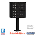 Salsbury 12 Tenant Doors and 1 Parcel Locker Cluster Box Unit (CBU) Mailbox with USPS Access - Model 3312