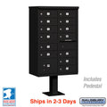 Salsbury 13 Tenant Doors and 1 Parcel Locker Cluster Box Unit (CBU) Mailbox with USPS Access - Model 3313