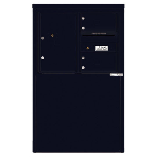 2 Tenant Doors with 1 Parcel Locker and Outgoing Mail Compartment - 4C Depot Mailbox Module - 4C06D - 02 - D - Select Commercial Mailboxes