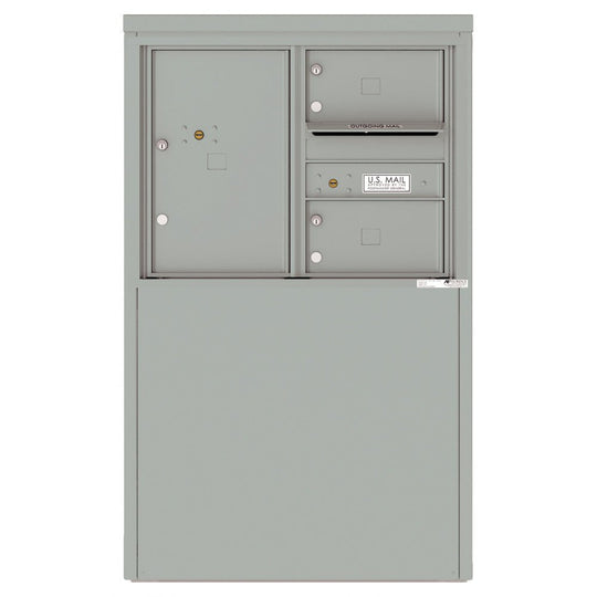 2 Tenant Doors with 1 Parcel Locker and Outgoing Mail Compartment - 4C Depot Mailbox Module - 4C06D - 02 - D - Select Commercial Mailboxes