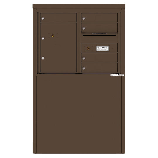 5 Tenant Doors with 1 Parcel Locker and Outgoing Mail Compartment - 4C Depot Mailbox Module - 4C06D - 05 - D - Select Commercial Mailboxes