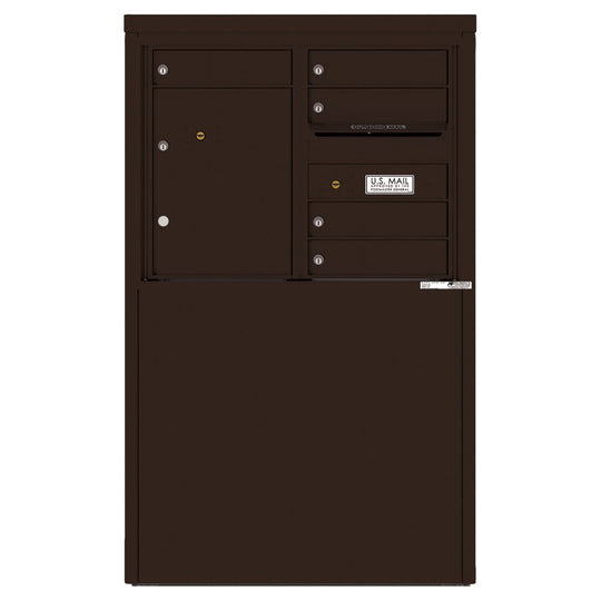 5 Tenant Doors with 1 Parcel Locker and Outgoing Mail Compartment - 4C Depot Mailbox Module - 4C06D - 05 - D - Select Commercial Mailboxes
