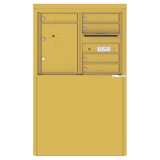 5 Tenant Doors with 1 Parcel Locker and Outgoing Mail Compartment - 4C Depot Mailbox Module - 4C06D - 05 - D - Select Commercial Mailboxes