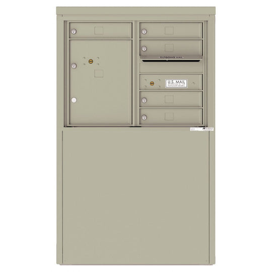 5 Tenant Doors with 1 Parcel Locker and Outgoing Mail Compartment - 4C Depot Mailbox Module - 4C06D - 05 - D - Select Commercial Mailboxes