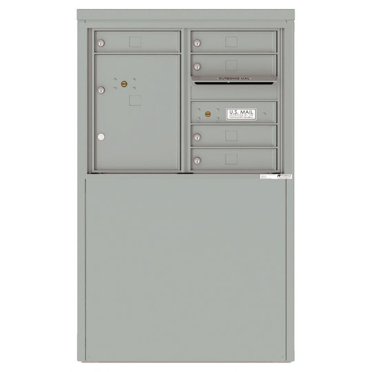 5 Tenant Doors with 1 Parcel Locker and Outgoing Mail Compartment - 4C Depot Mailbox Module - 4C06D - 05 - D - Select Commercial Mailboxes