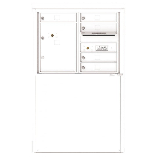 5 Tenant Doors with 1 Parcel Locker and Outgoing Mail Compartment - 4C Depot Mailbox Module - 4C06D - 05 - D - Select Commercial Mailboxes