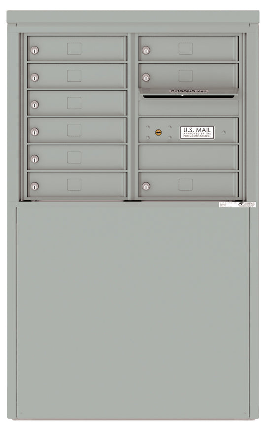 9 Tenant Doors and Outgoing Mail Compartment - 4C Depot Mailbox Module - 4C06D - 09 - D - Select Commercial Mailboxes