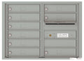 9 Tenant Doors with Outgoing Mail Compartment - 4C Wall Mount 6-High Mailboxes - 4C06D-09