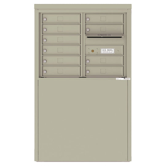 10 Tenant Doors and Outgoing Mail Compartment - 4C Depot Mailbox Module - 4C06D - 10 - D - Select Commercial Mailboxes