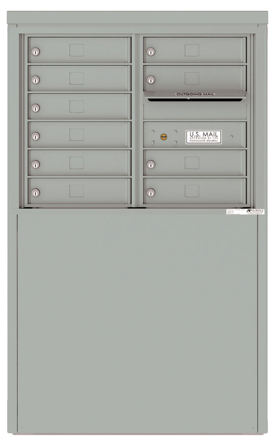 10 Tenant Doors and Outgoing Mail Compartment - 4C Depot Mailbox Module - 4C06D - 10 - D - Select Commercial Mailboxes