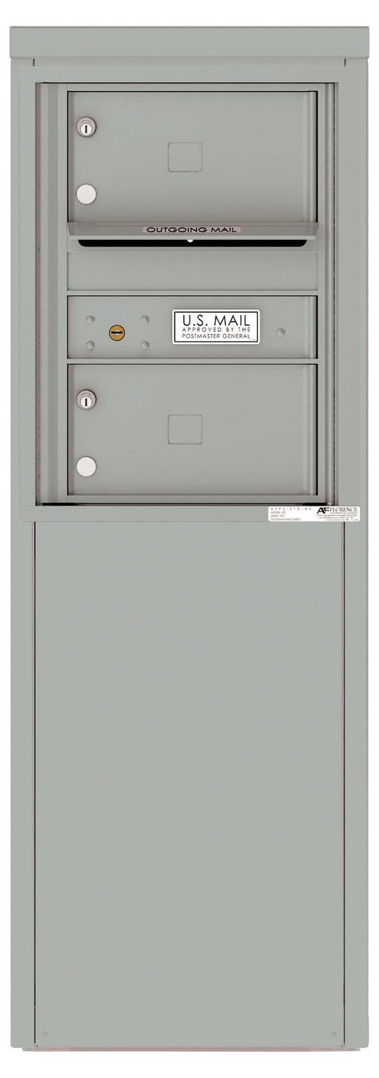 2 Tenant Doors with one Outgoing Mail Compartment - 4C Depot Mailbox Module - 4C06S - 02 - D - Select Commercial Mailboxes