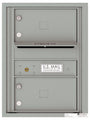 2 Oversized Tenant Doors with Outgoing Mail Compartment - 4C Wall Mount 6-High Mailboxes - 4C06S-02