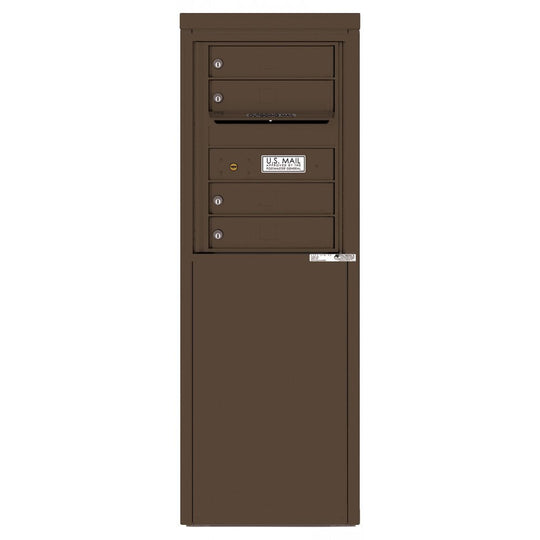 4 Tenant Doors with one Outgoing Mail Compartment - 4C Depot Mailbox Module - 4C06S - 04 - D - Select Commercial Mailboxes