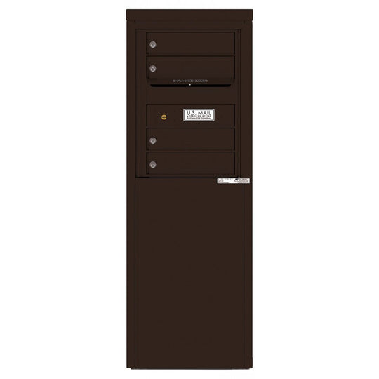 4 Tenant Doors with one Outgoing Mail Compartment - 4C Depot Mailbox Module - 4C06S - 04 - D - Select Commercial Mailboxes